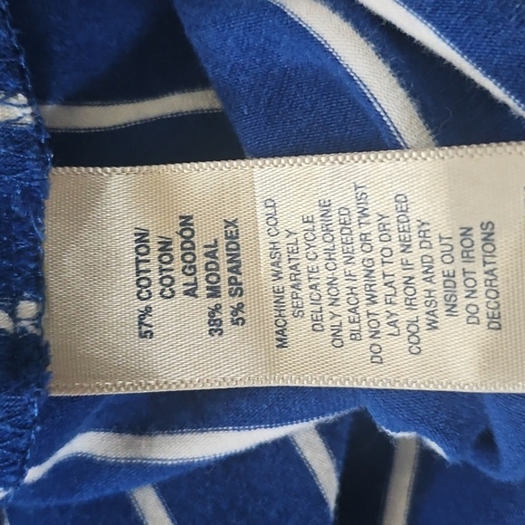 Rafaella Blue and White Striped Dress with Adjustable Waist - Picture 15 of 15